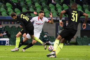 Матч «Краснодар» — «Севилья», Краснодар, 25 ноября 2020 года &copy;&nbsp;Фото Елены Синеок, Юга.ру