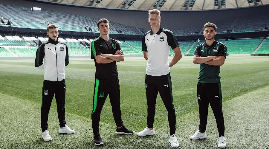 Новая тренировочная форма ФК «Краснодар» &copy;&nbsp;Фото с официального сайта ФК &laquo;Краснодар&raquo;, fckrasnodar.ru