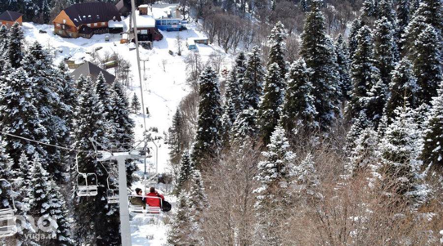 Канатная дорога в Домбае &copy;&nbsp;Фото Анны Петровой, Юга.ру