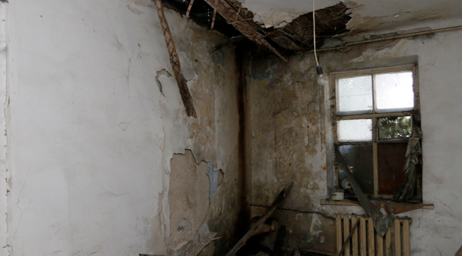 Аварийный дом внутри © Фото предоставлено пресс-службой администрации Краснодара
