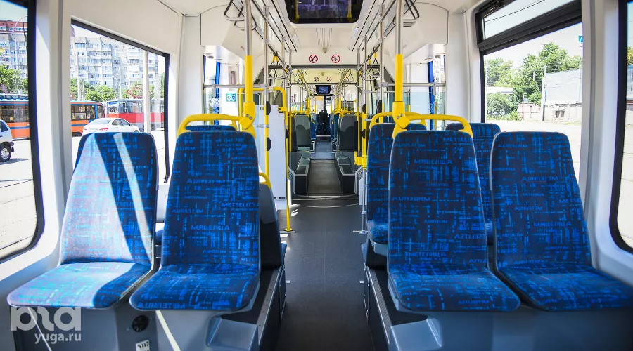 Новый трамвай «Метелица» презентовали в Краснодаре &copy;&nbsp;Фото Елены Синеок, Юга.ру