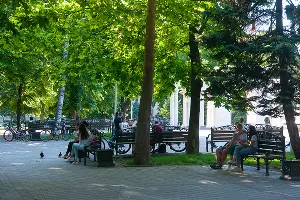 Сквер имени Жукова в Краснодаре &copy;&nbsp;Фото Дмитрия Леснова, Юга.ру