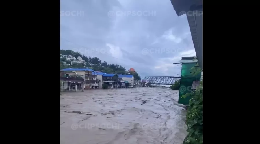  &copy;&nbsp;Скриншот видео из телеграм-канала &laquo;ЧП Сочи&raquo;, t.me/chp_sochi