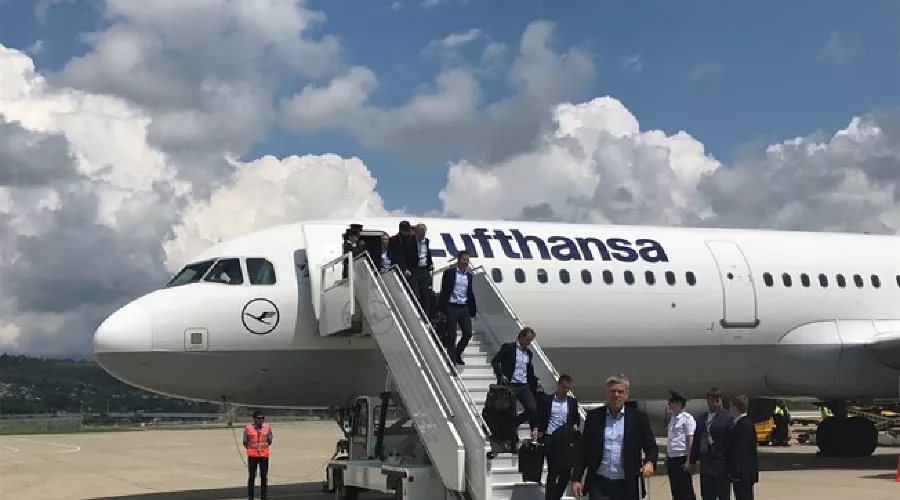 Сборная Германии прибыла в Сочи на матч Кубка конфедераций &copy;&nbsp;Фото пресс-службы Кубка конфедераций FIFA