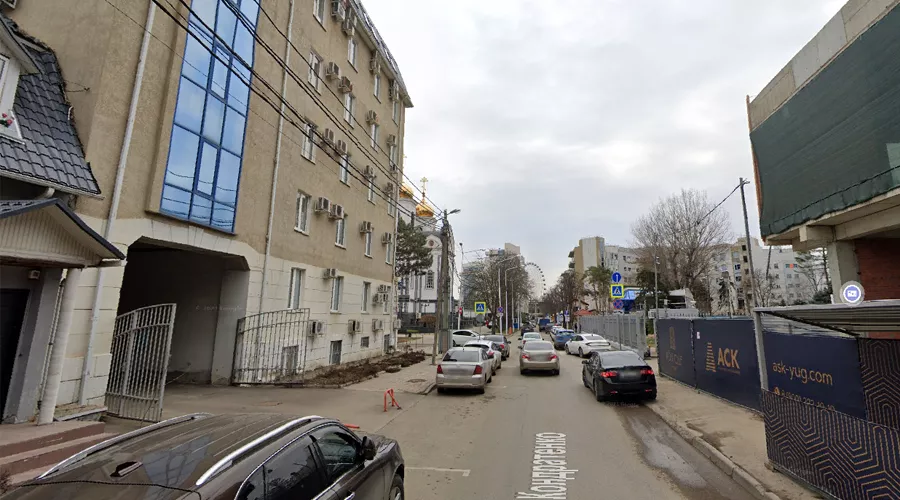 С 21 по 23 мая улица Кондратенко будет закрыта для проезда на отрезке от дома №15 до Войскового собора &copy;&nbsp;Скриншот сайта Google.com/maps
