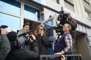  &copy;&nbsp;Фото пресс-пункта штаба &laquo;Ксения Собчак против всех&raquo;