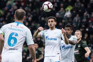 Матч «Краснодар» — «Зенит», Краснодар, 20 апреля 2019 года &copy;&nbsp;Фото Елены Синеок, Юга.ру