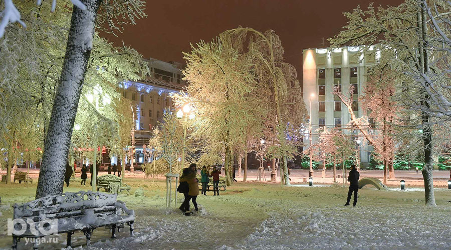 Снегопад в Краснодаре &copy;&nbsp;Фото Михаила Ступина, Юга.ру