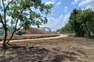 Строительство Западной трамвайной ветки в Краснодаре &copy;&nbsp;Фото Иолины Грибковой, Юга.ру