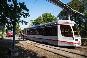 Презентация нового трамвая в Краснодаре &copy;&nbsp;Фото Елены Синеок, Юга.ру