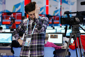 Владимир Путин посетил Медиацентр Сочи &copy;&nbsp;Влад Александров, ЮГА.ру