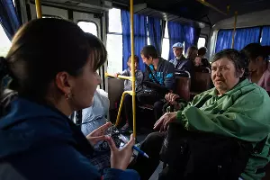 Лагерь беженцев на границе между Украиной и Россией &copy;&nbsp;Эдуард Корниенко, ЮГА.ру