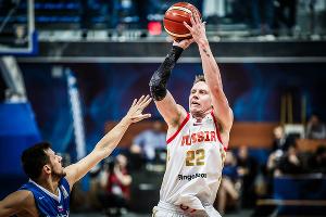 Матч квалификации Кубка мира Россия — Чехия, 3 декабря 2018. Дмитрий Кулагин © Фото с сайта www.fiba.basketball