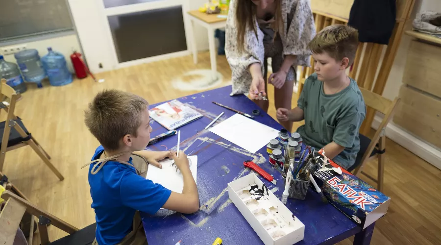 «Детская лаборатория творчества» в «Типографии» &copy;&nbsp;Фотография предоставлена пресс-службой КЦСИ &laquo;Типография&raquo;