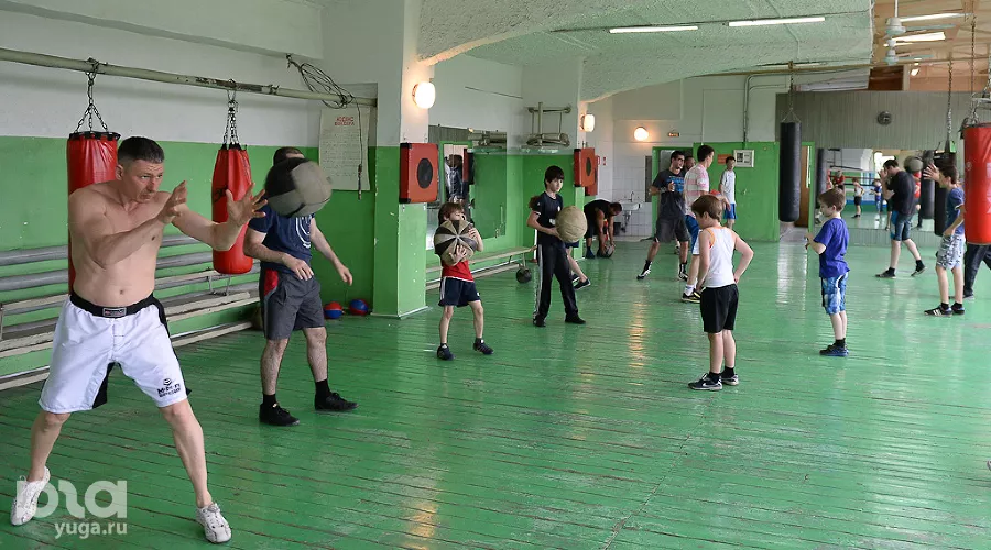 Тренировка по боксу Ника Мороза &copy;&nbsp;Михаил Ступин, ЮГА.ру