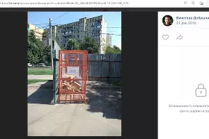Сетка &laquo;Чистого города&raquo; для пластика, макулатуры и пенопласта &copy;&nbsp;Фото Вячеслава Добрынина в группе https://vk.com/vyvozmusorakrasnodar