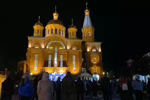 Пасхальная служба-2020 в Храме Рождества Христова в Краснодаре &copy;&nbsp;Фото Валерии Дульской, Юга.ру