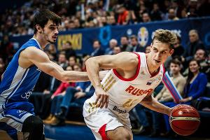 Матч квалификации Кубка мира Россия — Чехия, 3 декабря 2018. Дмитрий Хвостов © Фото с сайта www.fiba.basketball