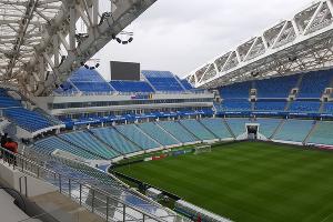 Стадион «Фишт» © Фото из аккаунта сборной России по футболу в Twitter, twitter.com/TeamRussia