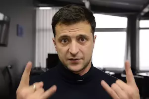 Владимир Зеленский &copy;&nbsp;Кадр из видео канала &laquo;Студия Квартал 95 Online&raquo; на youtube.com, youtube.com/channel/UCfCVlxInB4VuaDFLGqEQqaA