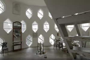 Дом Мельникова в Москве &copy;&nbsp;Скриншот из трейлера фильма &laquo;Мельников&raquo; на kinopoisk.ru