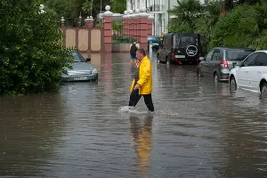 Подтопление в Центральном районе Сочи &copy;&nbsp;Нина Зотина, ЮГА.ру