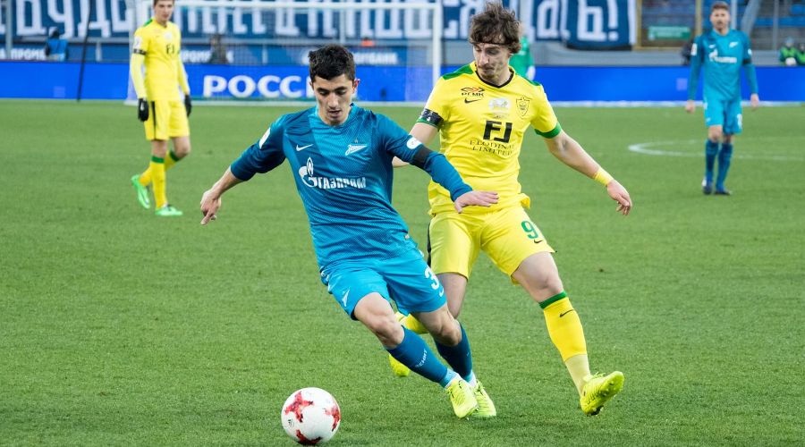 Матч чемпионата России «Зенит» — «Анжи». Павел Яковлев © Фото с официального сайта ФК «Зенит», fc-zenit.ru