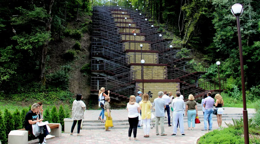 Лестница Мэздах в Майкопе &copy;&nbsp;Фото пресс-службы администрации Майкопа