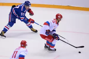 Финальный матч турнира Sochi Hockey Open между Олимпийской сборной России и санкт-петербургским СКА &copy;&nbsp;Фото с официального сайта ХК &laquo;Сочи&raquo;, hcsochi.ru