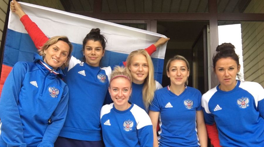 Женская сборная России по футболу © Фото из аккаунта женской сборной России по футболу в Twitter, twitter.com/WomenRussia