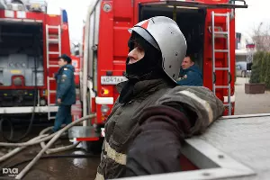 Пожар на ул.Кожевенной в Краснодаре &copy;&nbsp;Геннадий Аносов, ЮГА.ру