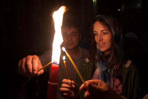 Пасха в Свято-Екатерининском кафедральном соборе (Краснодар) © Михаил Ступин, ЮГА.ру