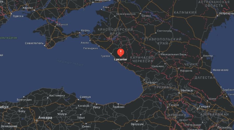  © Скриншот сайта myearthquakealerts.com