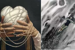 Работы Арины Коржиковой и Анастасии Ярошевой &copy;&nbsp;Фотографии предоставлены пресс-службой сети &laquo;Монитор&raquo;