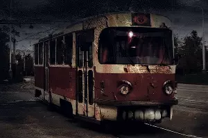 «Проклятый» трамвай &copy;&nbsp;Коллаж Дмитрия Филиппова, Юга.ру