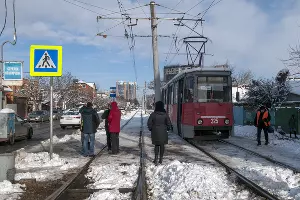 В Краснодаре начали строить трамвайную линию на улице Московской &copy;&nbsp;Фото Дмитрия Пославского, Юга.ру