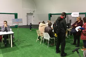 Мигранты из Херсонской области в Анапе &copy;&nbsp;Фото Александра Гончаренко, Юга.ру