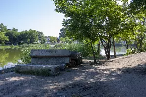 Ремонт парка у стадиона &laquo;Кубань&raquo; &copy;&nbsp;Фото Дмитрия Пославского, Юга.ру
