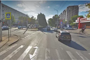 пересечение улиц Ставропольской и Таманской &copy;&nbsp;Скриншот страницы сервиса &laquo;Яндекс Карты&raquo;, 2025 год