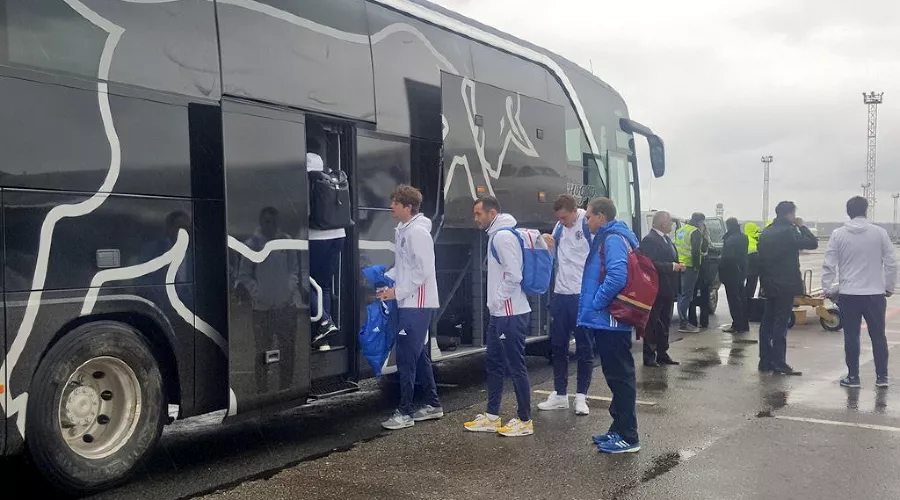 Сборная России по футболу прибыла в Краснодар &copy;&nbsp;Фото пресс-службы РФС