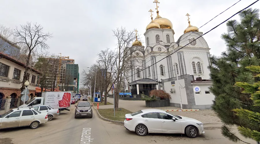 С 21 по 23 мая улица Кондратенко будет закрыта для проезда на отрезке от Войскового собора до дома №15 &copy;&nbsp;Скриншот сайта Google.com/maps