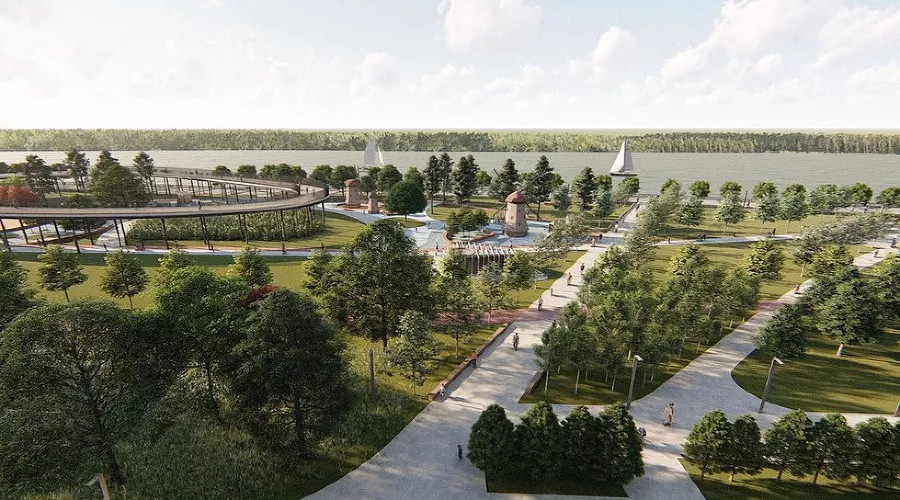  &copy;&nbsp;Скриншот презентации концепции развития набережной, пресс-служба администрации Краснодара