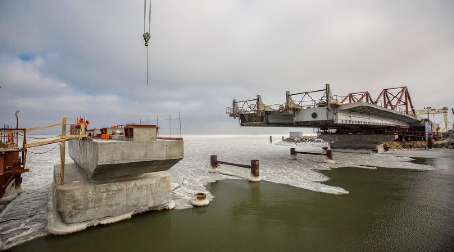 Строительство Крымского моста © Фото с сайта most.life
