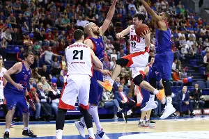 «Локомотив-Кубань» уступил ЦСКА в первом матче полуфинальной серии &copy;&nbsp;Фото пресс-службы ПБК &laquo;Локомотив-Кубань&raquo;