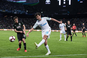 Матч «Краснодар» — «Зенит», Краснодар, 20 апреля 2019 года &copy;&nbsp;Фото Елены Синеок, Юга.ру