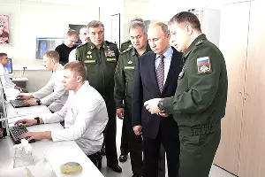 Владимир Путин в военном технополисе «Эра» &copy;&nbsp;Фото с сайта kremlin.ru
