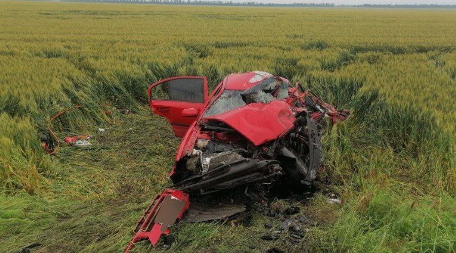 Последствия ДТП в Выселках, 4 июня 2023 г. © Фото предоставлено пресс-службой ГУ МВД России по Краснодарскому краю