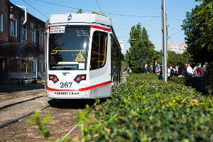 Презентация нового трамвая в Краснодаре &copy;&nbsp;Фото Елены Синеок, Юга.ру