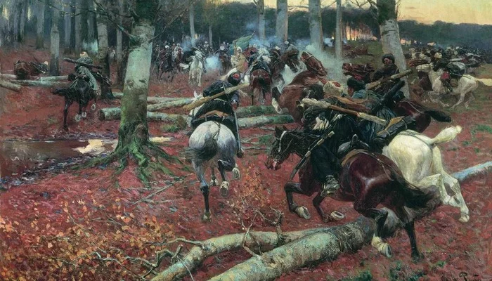  &copy;&nbsp;Картина Франца Рубо &laquo;Сцена из Кавказской войны&raquo;