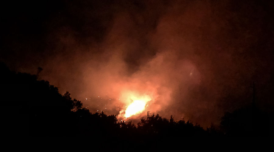 Пожар в заповеднике «Утриш» &copy;&nbsp;Фото Виталия Кавтарадзе